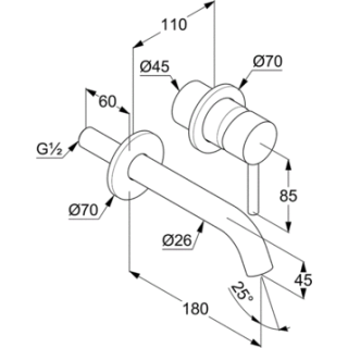 Смеситель для раковины Kludi BOZZ SET 38244N076S золото